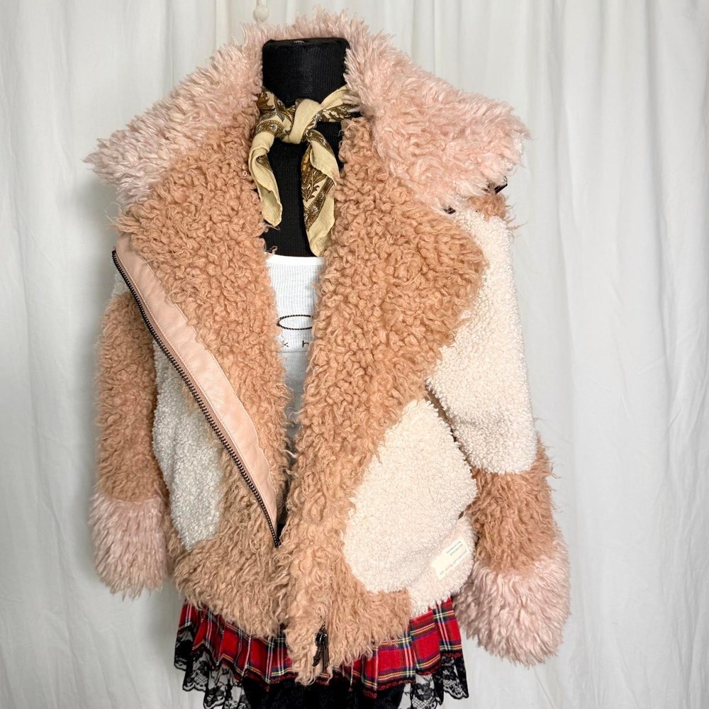 Odd Molly Uncorporated Patchwork Teddy Jacket XS